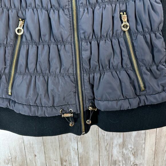 Calvin Klein Performance Puffer Vest Womens XL Black Zip Knit Smart Phone Pocket - Picture 6 of 9
